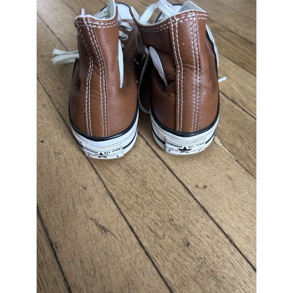 Converse Chuck Taylor All Star Leather High Top Brown Women's 6 Mens 4 - Picture 5 of 9